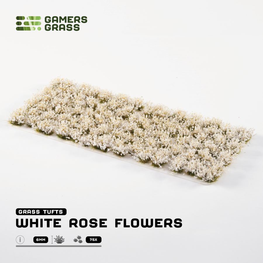Gamers Grass White Rose Flowers