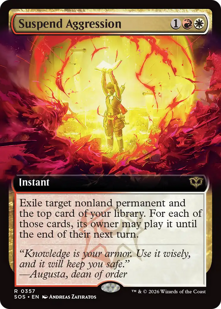 Suspend Aggression (Extended Art) [Secrets of Strixhaven]