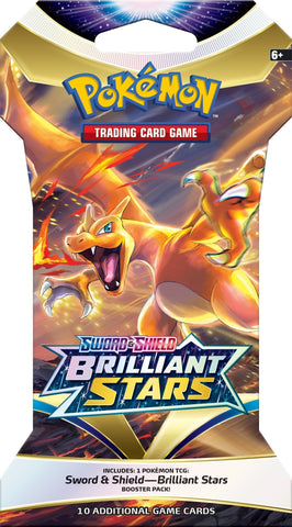 Sword & Shield: Brilliant Stars - Sleeved Booster Pack (Random Art on Sleeve)