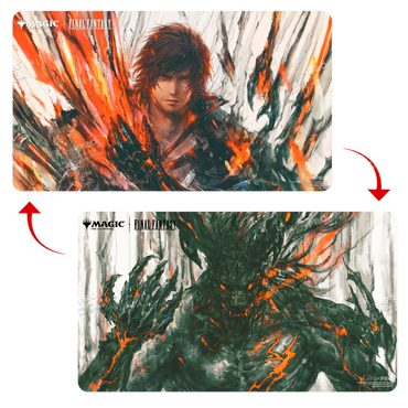 Magic: The Gathering®—FINAL FANTASY Clive, Ifrit's Dominant / Ifrit, Warden of Inferno Double-Sided Playmat