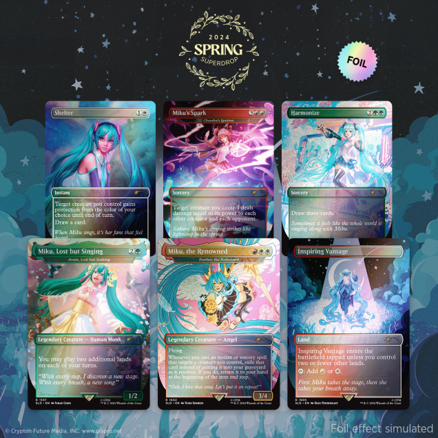 Secret Lair x Hatsune Miku: Sakura Superstar EN Foil Edition (New Sealed)