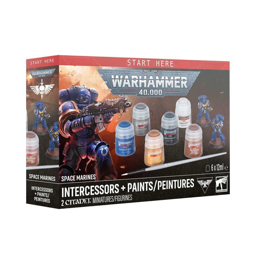 Space Marines: Intercessors + Paints [Releases July 25th]