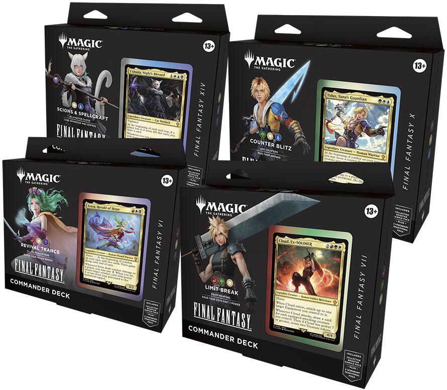 FINAL FANTASY - Commander Deck Display (set of 4)  [Release date 6-6-2025]