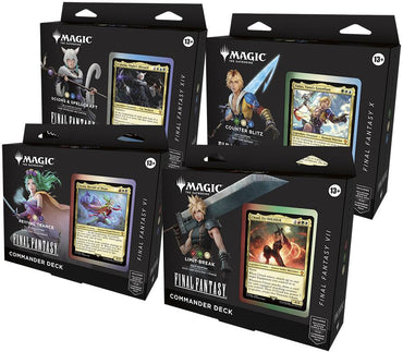 FINAL FANTASY - Commander Deck Display (set of 4)  [Release date 6-6-2025]