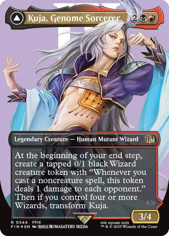 Kuja, Genome Sorcerer // Trance Kuja, Fate Defied (Borderless) (Surge Foil) [FINAL FANTASY]