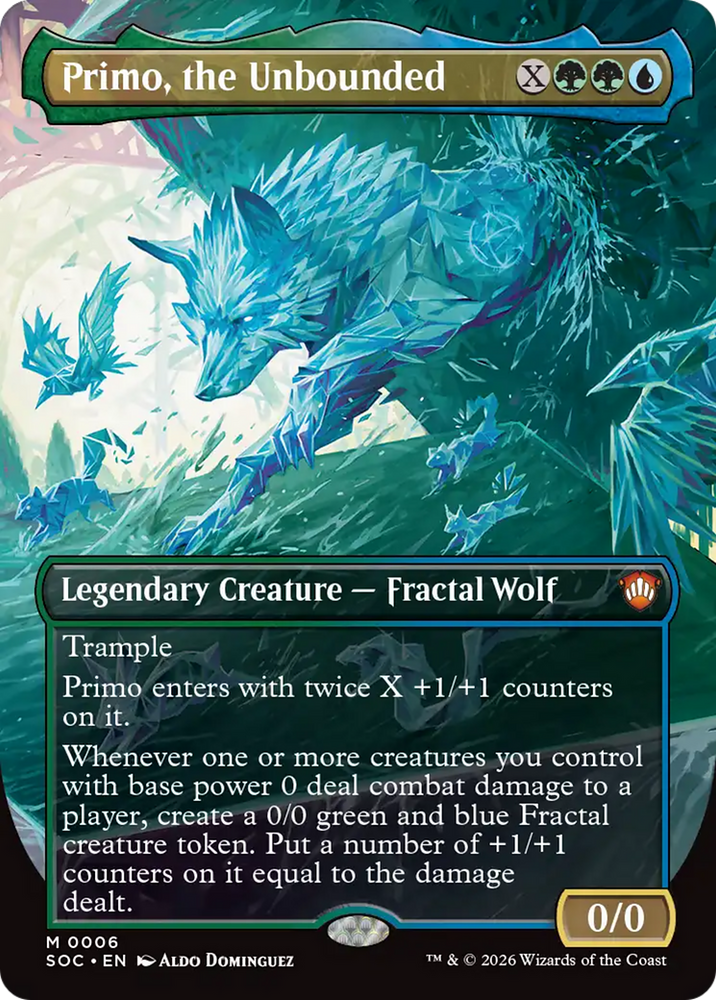 Primo, the Unbounded (Borderless) [Secrets of Strixhaven Commander]