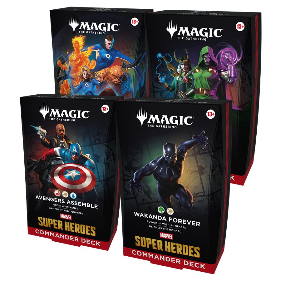 Marvel Super Heroes Commander Deck Set (1 of each deck) [Release Date June 19th]