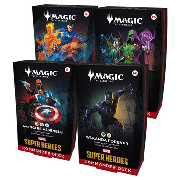 Marvel Super Heroes Commander Deck Set (1 of each deck) [Release Date June 19th]