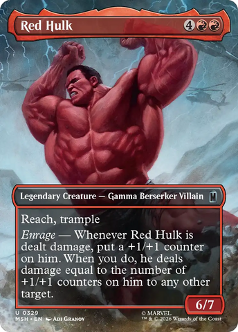 Red Hulk (Borderless) [Marvel Super Heroes]