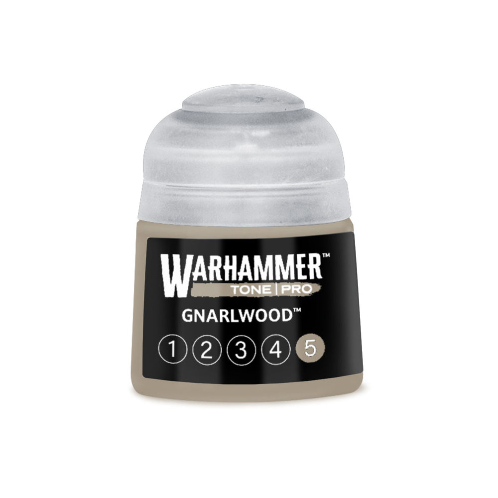 Warhammer Tone Pro Gnarlwood paint with circle 5 filled in