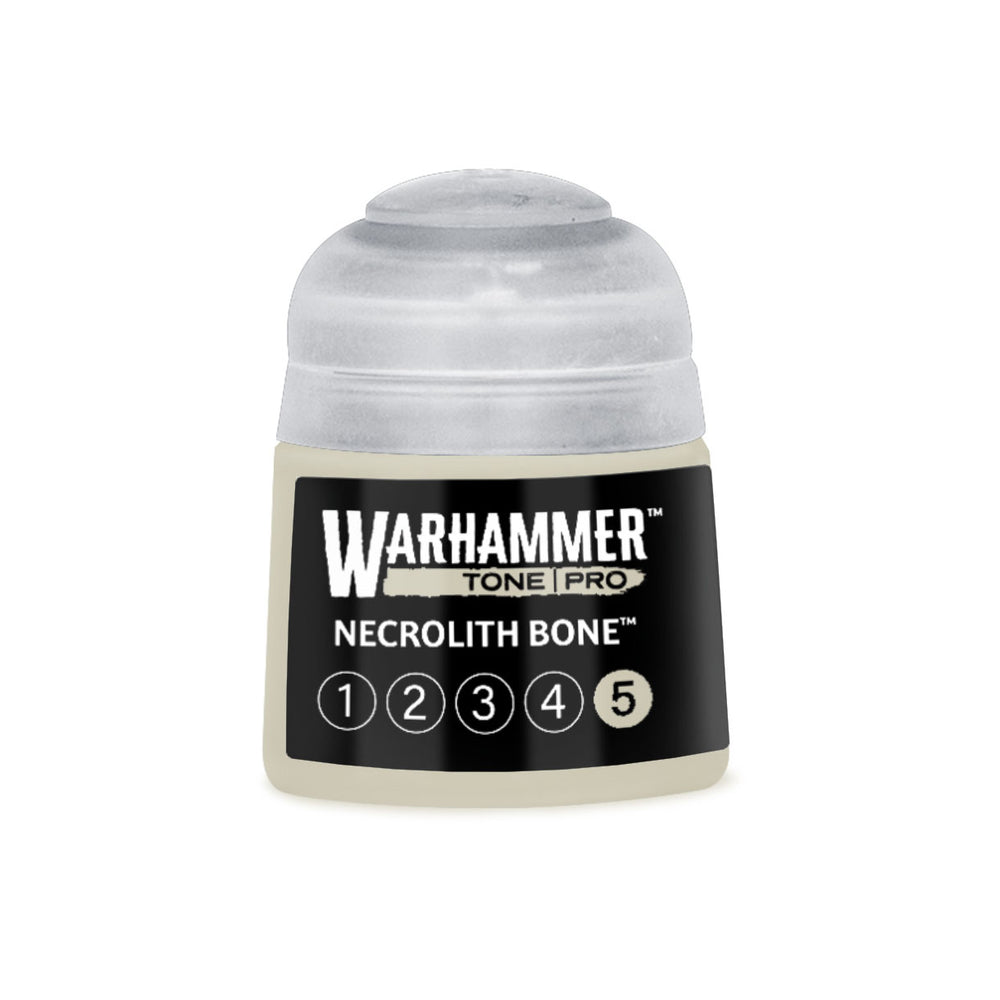Warhammer Tone Pro Necrolith Bone paint with circle 5 filled in