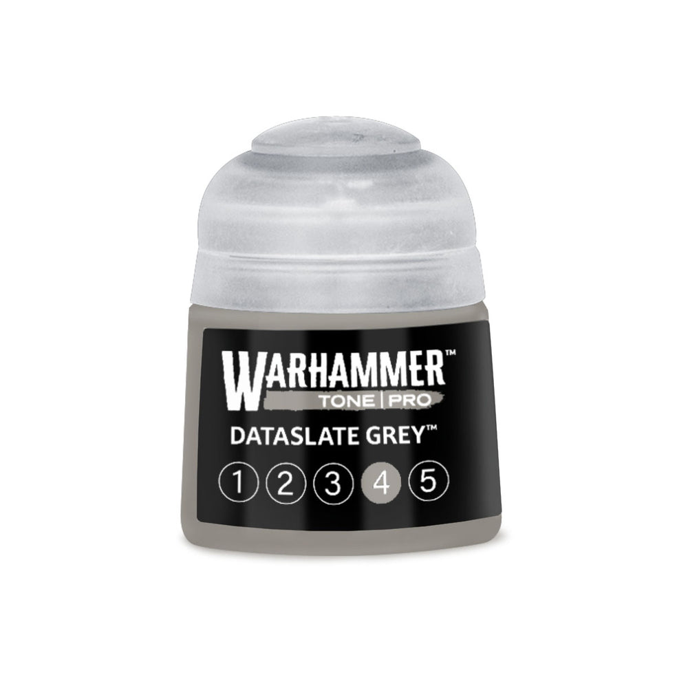 Warhammer Tone Pro Dataslate Grey paint with circle 4 filled in