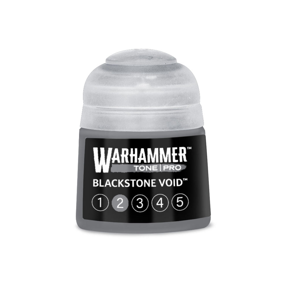 Warhammer Tone Pro Blackstone Void paint with circle 2 filled in