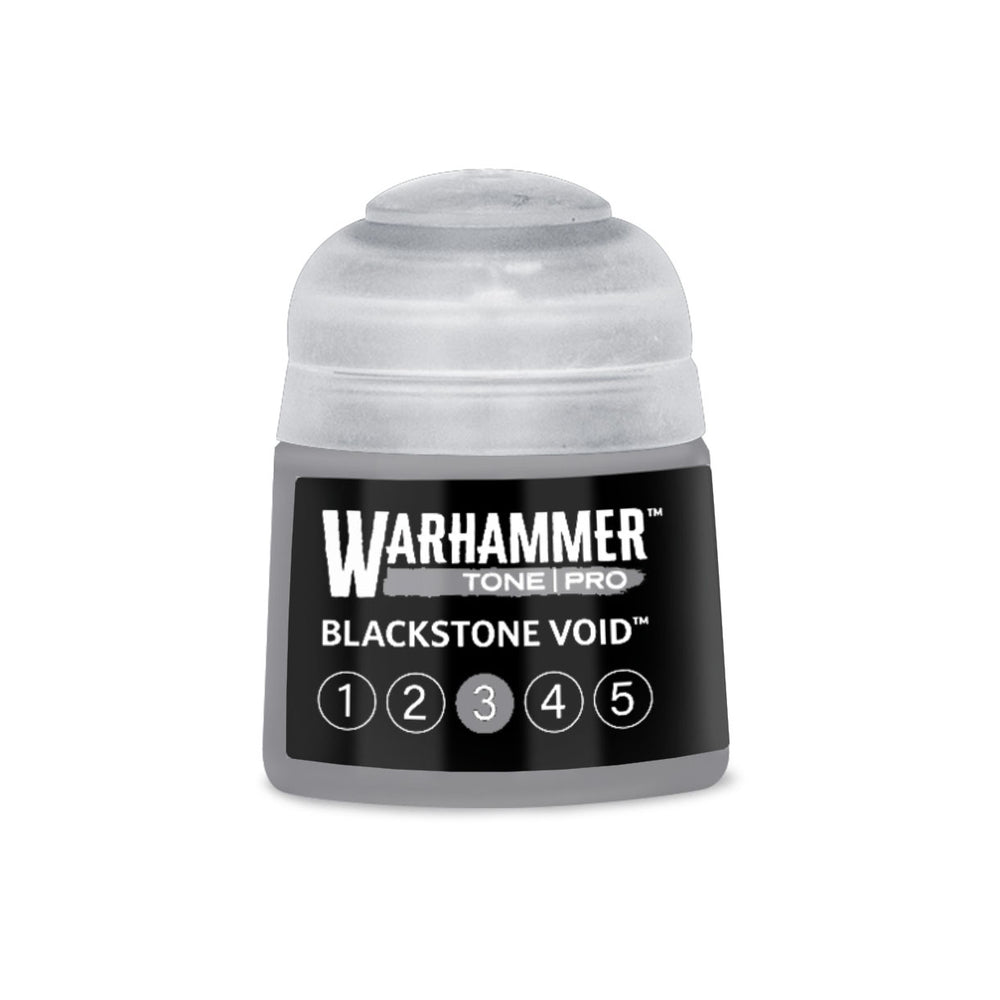 Warhammer Tone Pro Blackstone Void paint with circle 3 filled in