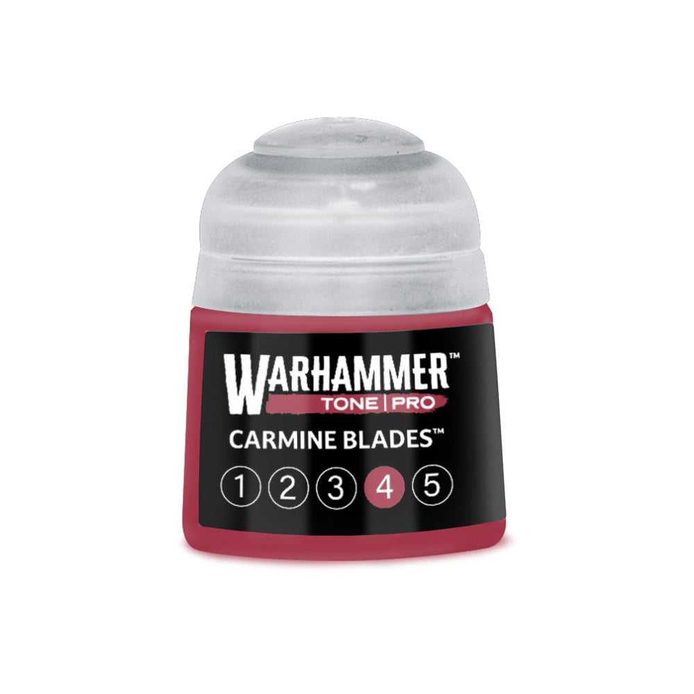 Warhammer Tone Pro Carmine Blades paint with circle 4 filled in