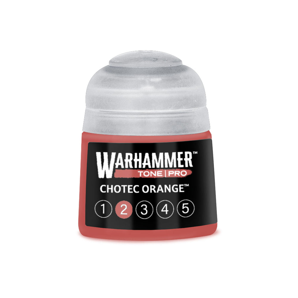 Warhammer Tone Pro Chotec Orange 2 of 5 paint pot