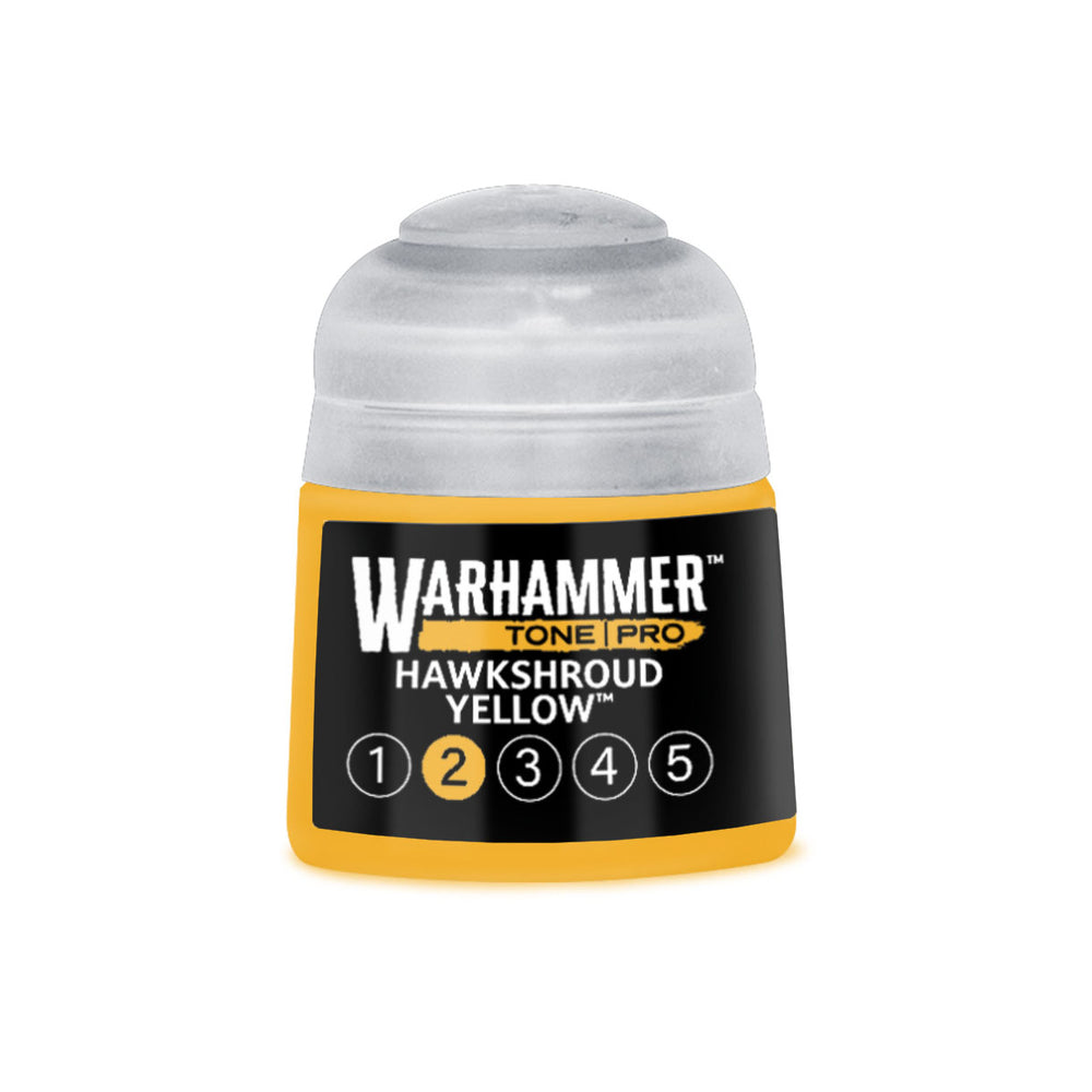 Warhammer Tone Pro Hawkshroud Yellow 2 of 5 paint pot
