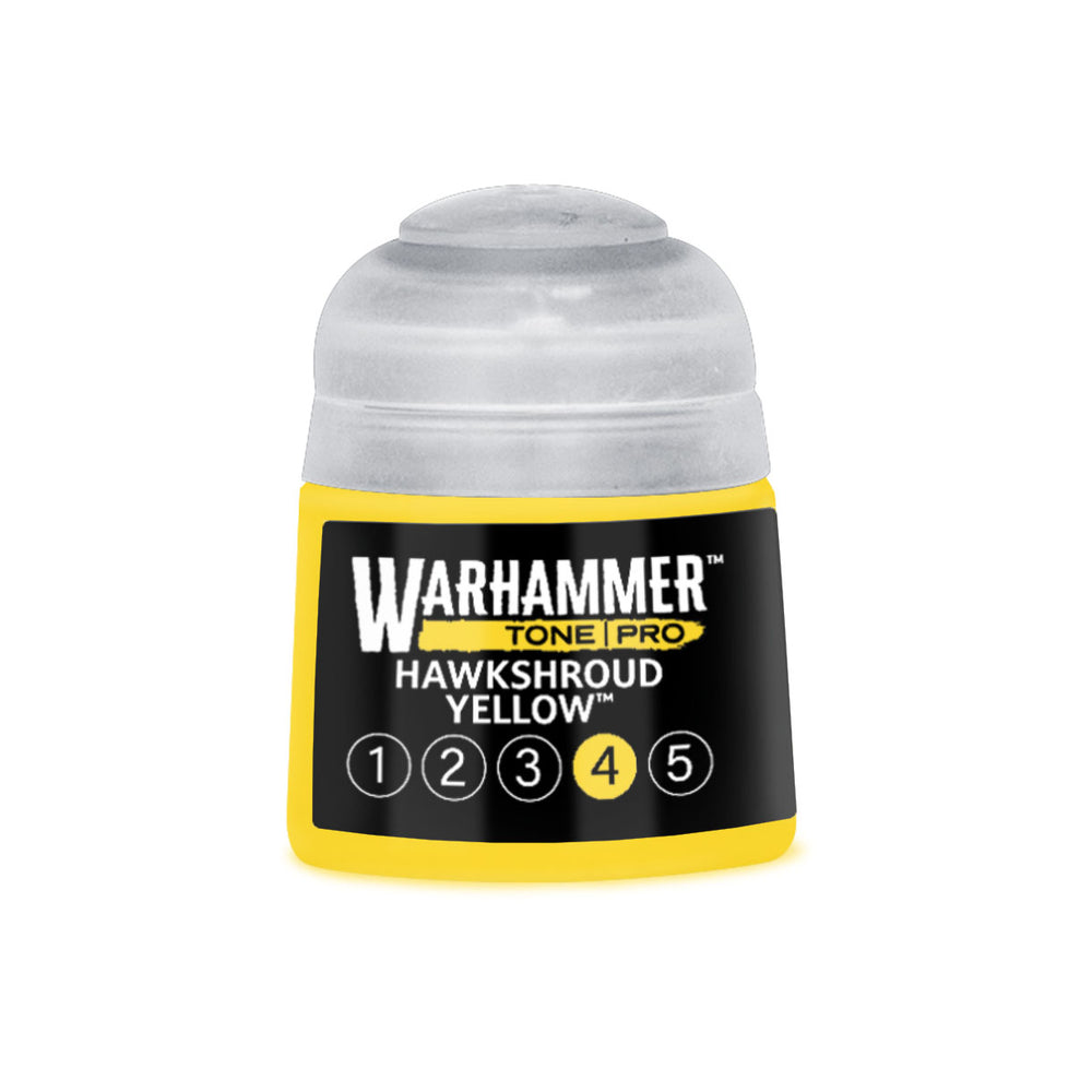 Warhammer Tone Pro Hawkshroud Yellow 4 of 5 paint pot