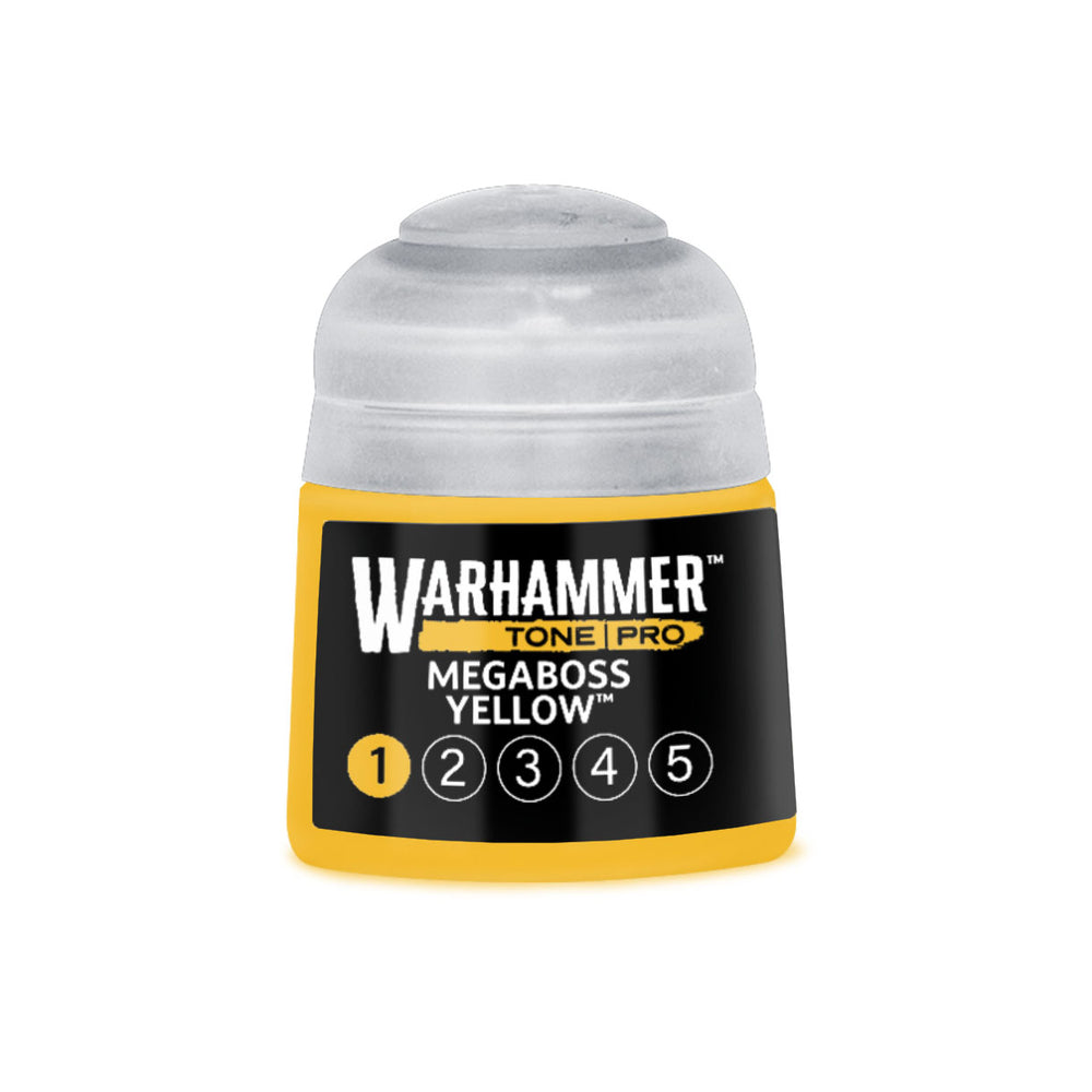 Warhammer Tone Pro Megaboss Yellow 1 of 5 paint pot