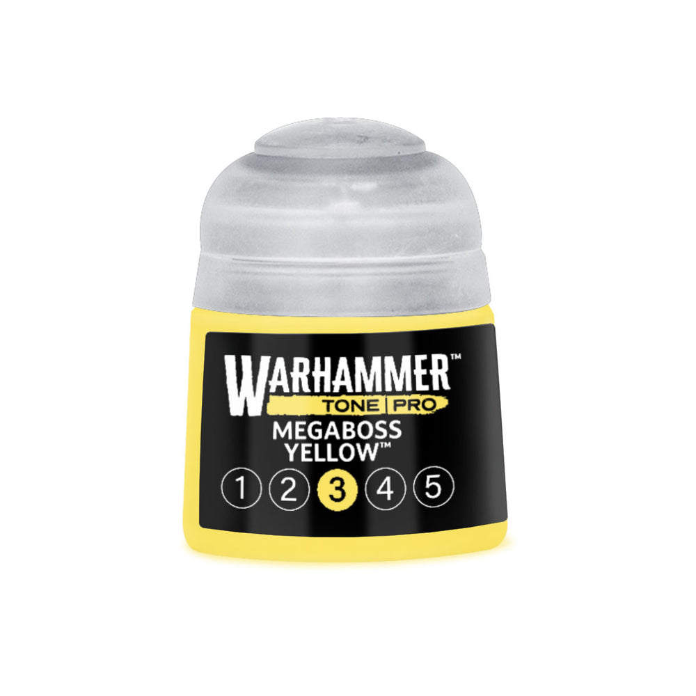 Warhammer Tone Pro Megaboss Yellow 3 of 5 paint pot