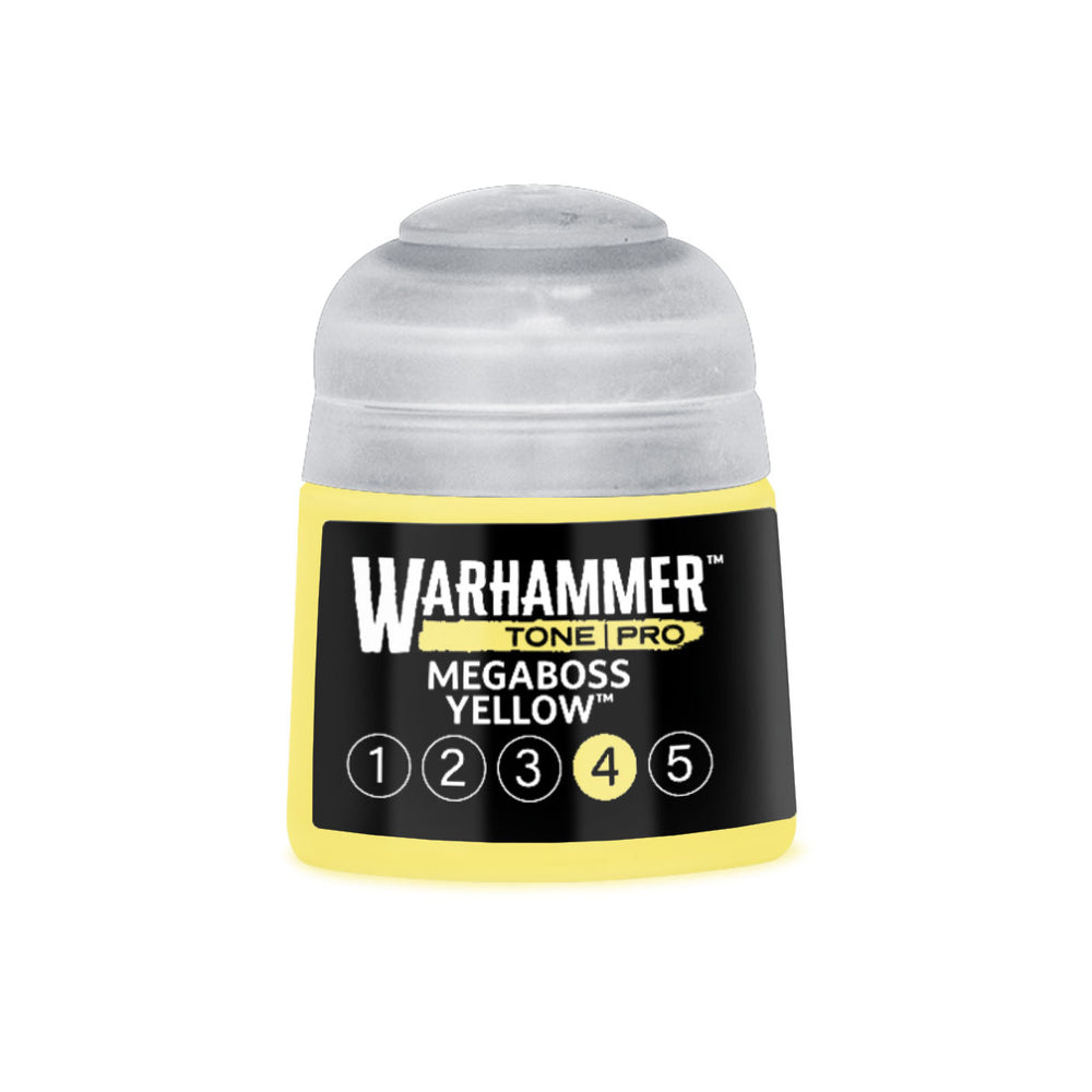 Warhammer Tone Pro Megaboss Yellow 4 of 5 paint pot
