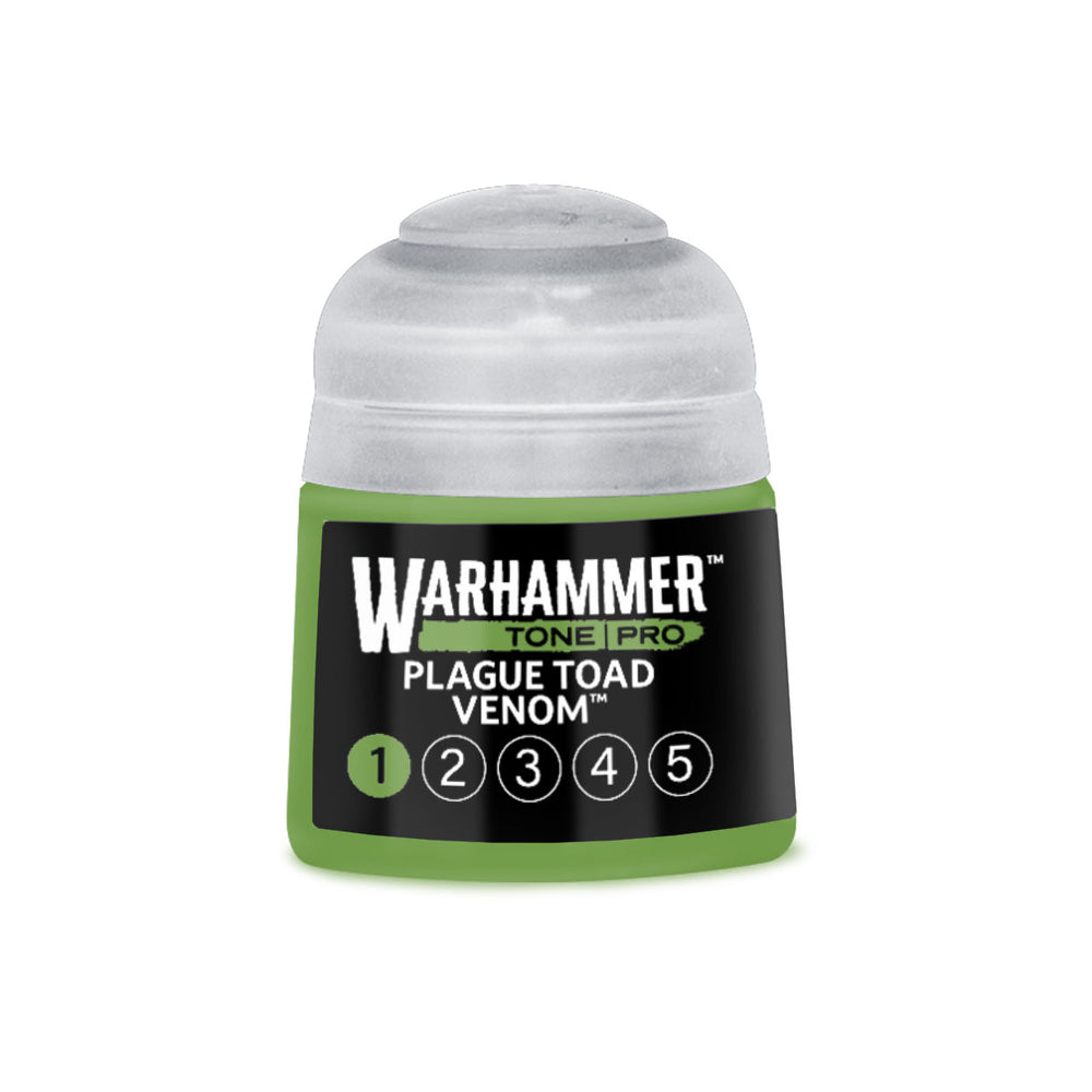Warhammer Tone Pro Plague Toad Venom 1 of 5 paint pot