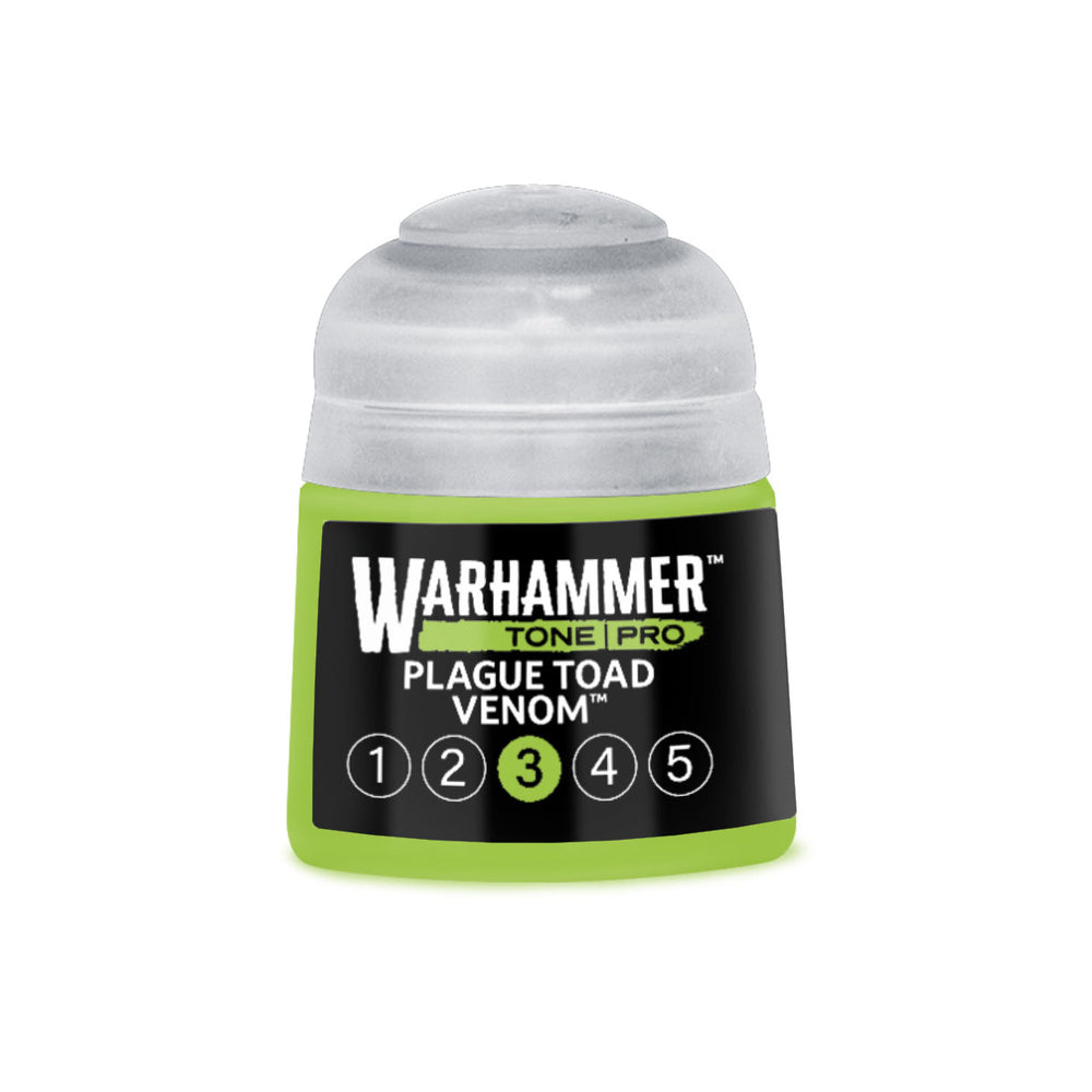 Warhammer Tone Pro Plague Toad Venom 3 of 5 paint pot