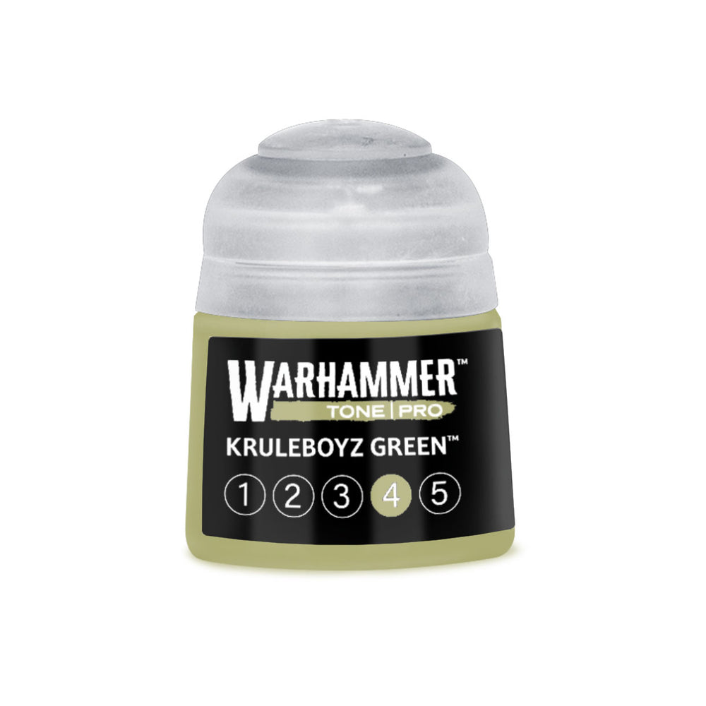 Warhammer Tone Pro Kruleboyz Green 4 of 5 paint pot