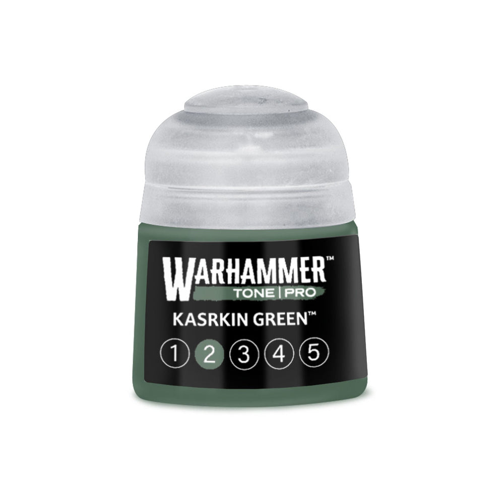 Warhammer Tone Pro Kasrkin Green 2 of 5 paint pot