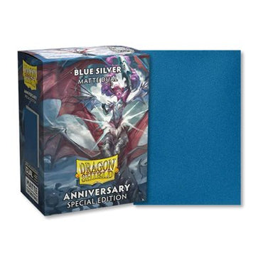 Sleeves: Dragon Shield: Special Edition: Matte DUAL: Cobalt / Silver (100) (EN)