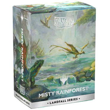 Sleeves: Dragon Shield: Magic: The Gathering: Landfall Series: Misty Rainforest (100)