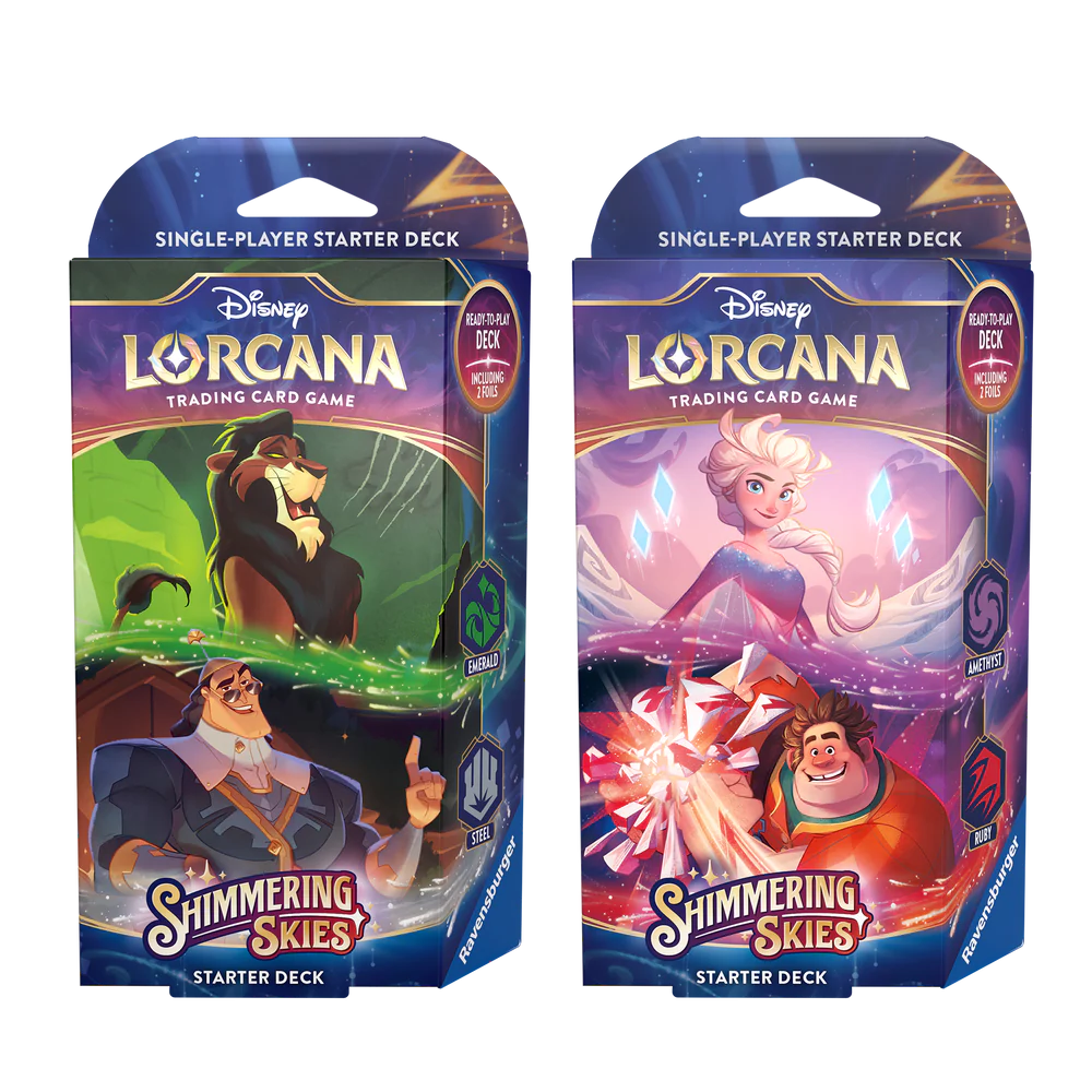 Disney Lorcana: Shimmering Skies Starter Deck Set of 2