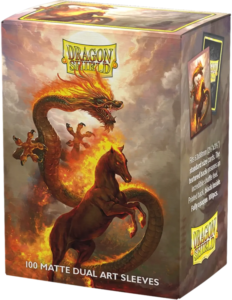 Dragon Shield: Dual Art: Fire Horse 2026 - Standard Size - 100 ct