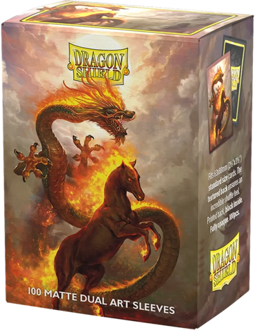 Dragon Shield: Dual Art: Fire Horse 2026 - Standard Size - 100 ct