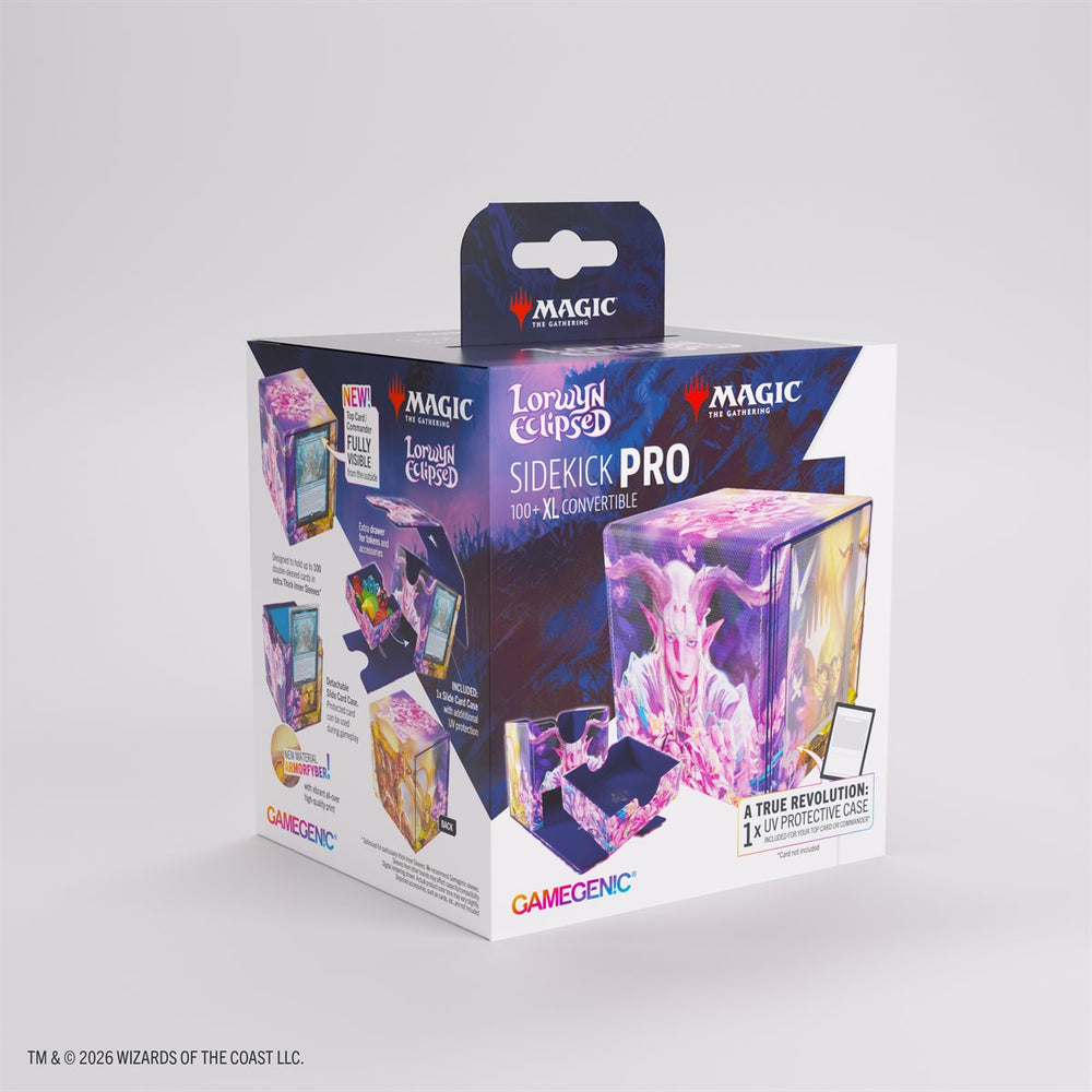 Deck Box: Magic: The Gathering - Lorwyn Eclipsed: Sidekick Pro XL (100ct): Morcants Loyalist / Dawnhand Eulogist