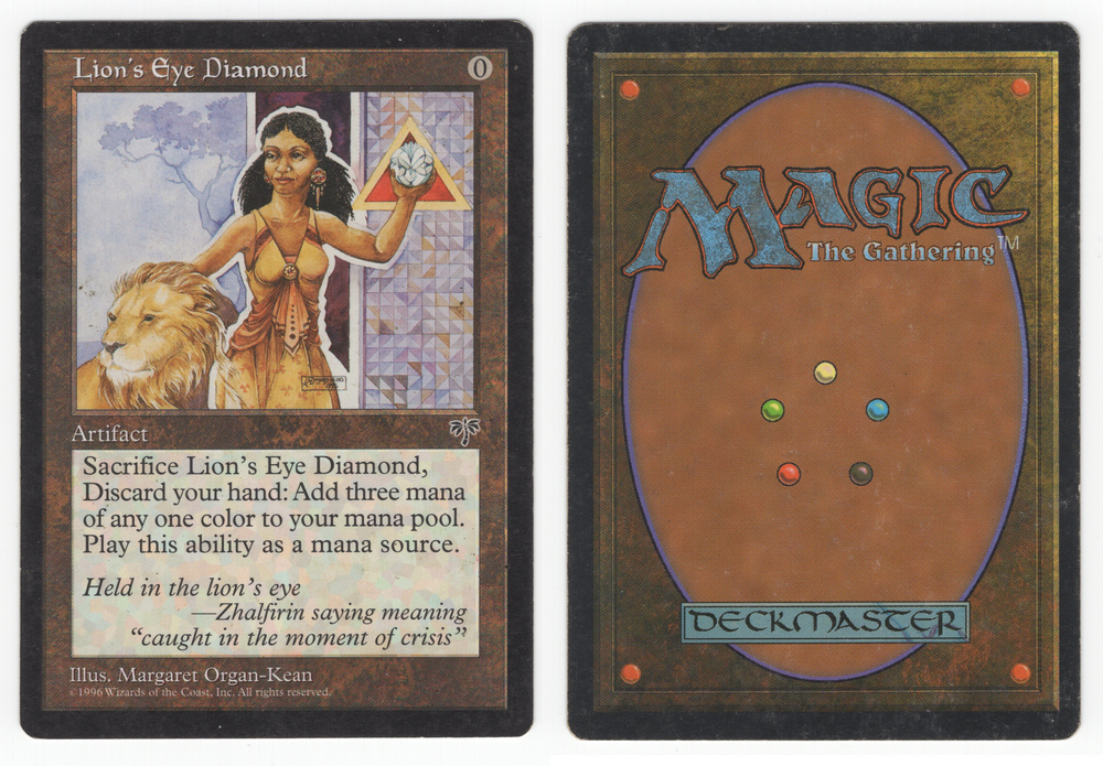 Scanned Card 0078 - Lion's Eye Diamond - Mirage