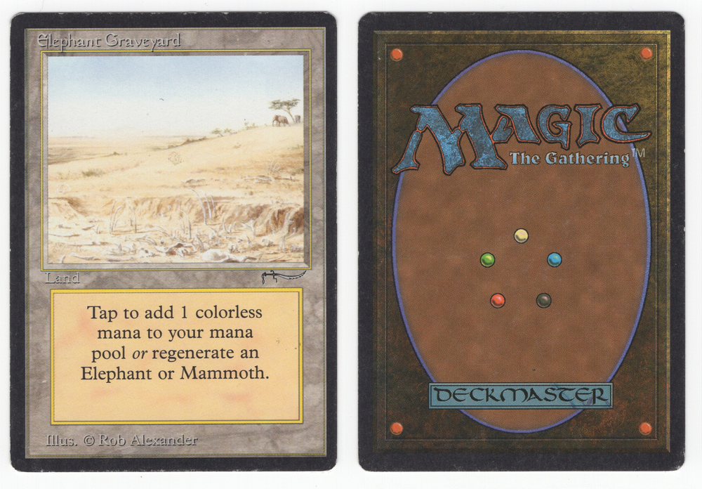 Scanned Card 0113 - Elephant Graveyard - Arabian Nights