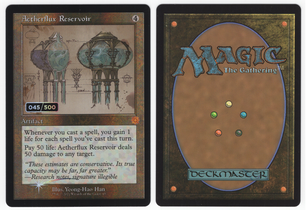 Scanned Card 0131 - Aetherflux Reservoir 045/500 (Schematic) (Serial Numbered)