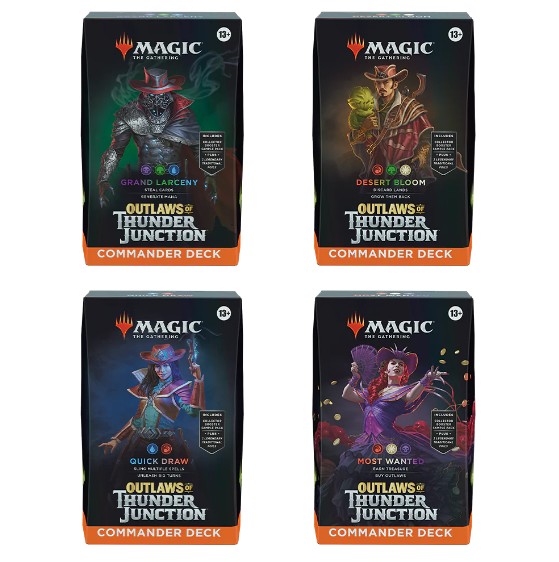 Outlaws of Thunder Junction - Commander Deck Display (one of each deck)