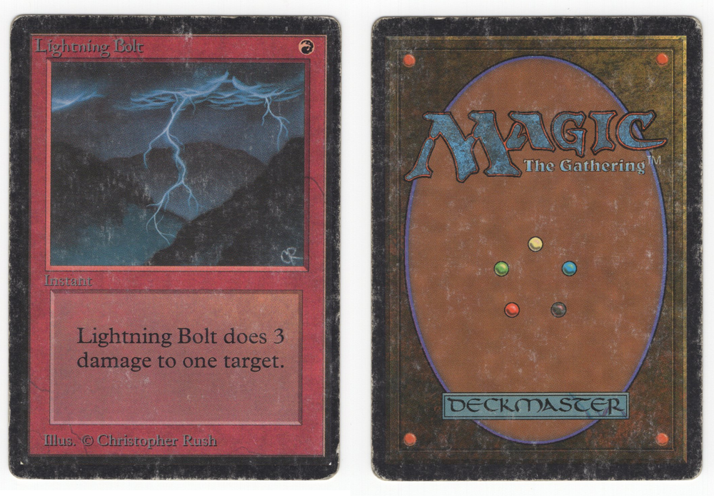 Scanned Card 0055 - Lightning Bolt - Beta