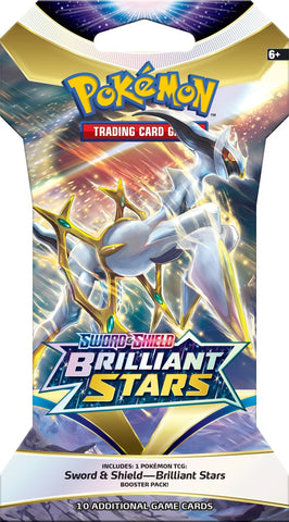 Sword & Shield: Brilliant Stars - Sleeved Booster Pack (Random Art on Sleeve)