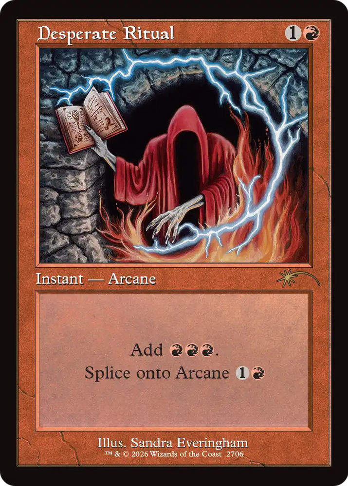 Desperate Ritual (2706) (Retro Frame) [Secret Lair Drop Series]
