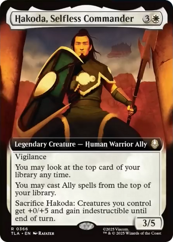 Hakoda, Selfless Commander (Extended Art) [Avatar: The Last Airbender]