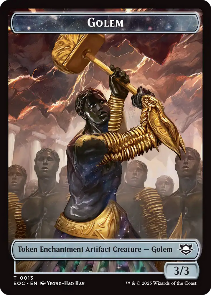 Insect // Golem (0013) Double-Sided Token [Edge of Eternities Commander Tokens]