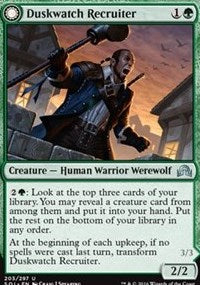 Duskwatch Recruiter // Krallenhorde Howler [Shadows over Innistrad]