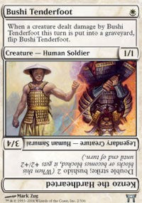 Bushi Tenderfoot // Kenzo the Hardhearted [Champions of Kamigawa]