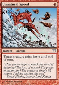 Unnatural Speed [Champions of Kamigawa]