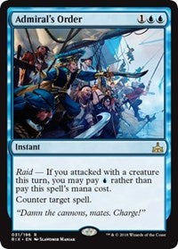 Admiral's Order [Rivals of Ixalan]