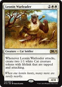 Leonin Warleader [Core Set 2019]