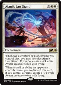 Ajani's Last Stand [Core Set 2019 Promos]